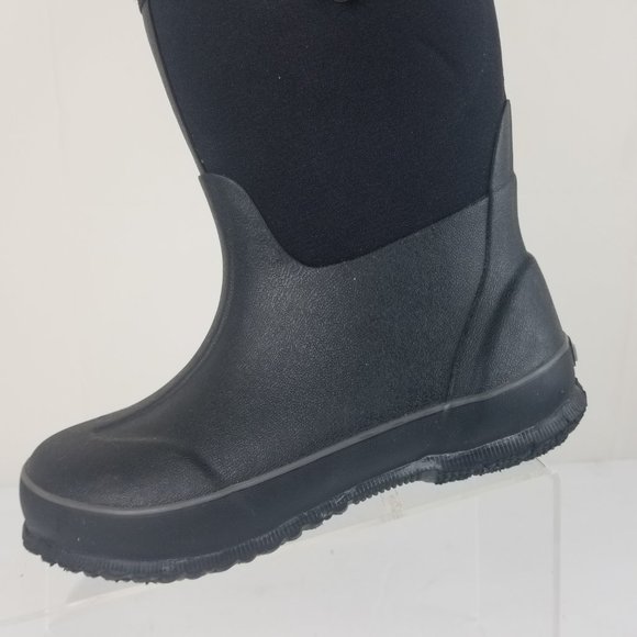 Bogs Black Kids Rain & Snow Boots - Picture 2 of 9